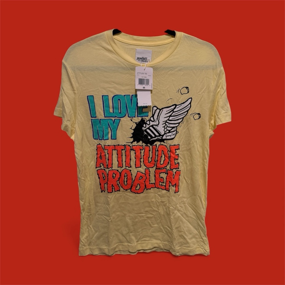 Adidas Originals x Jeremy Scott JS I Love My Attitude Problem Wings Tee Medium
